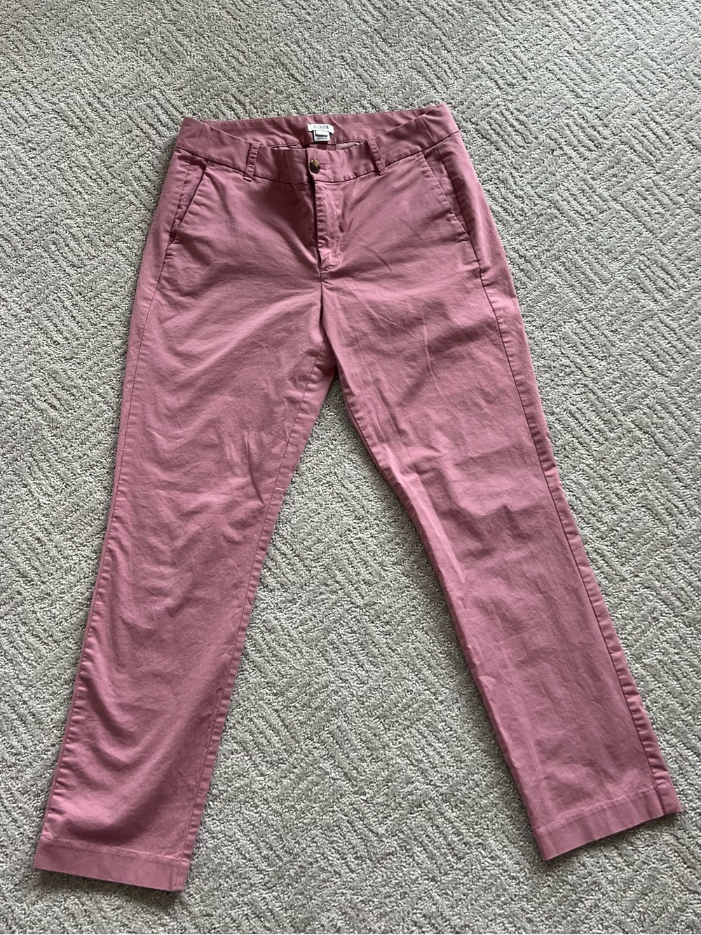 J. Crew Pink Straight Leg Pants